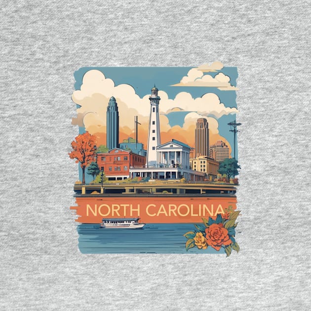 North Carolina Vintage Design by huefinder